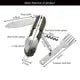 7 In 1 Multifunctional Outdoor Tableware Stainless Steel Foldable Fork Spoon Knife Picnic Camping Hiking Travelling Dinnerware