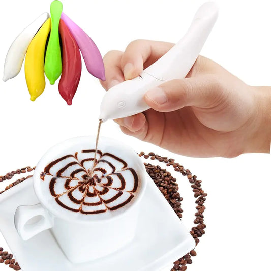 Creative Electrical Latte Art Pen for Coffee Cake