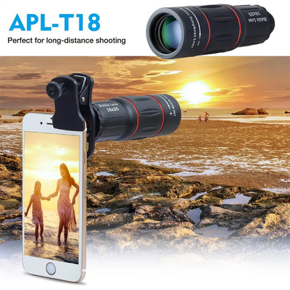 APEXEL 18X Telescope Zoom Lens Monocular for Smartphone Cameras